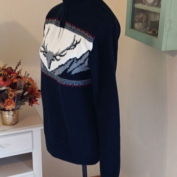 Chaps Cotton Zippered Pullover - Picture 5 of 12